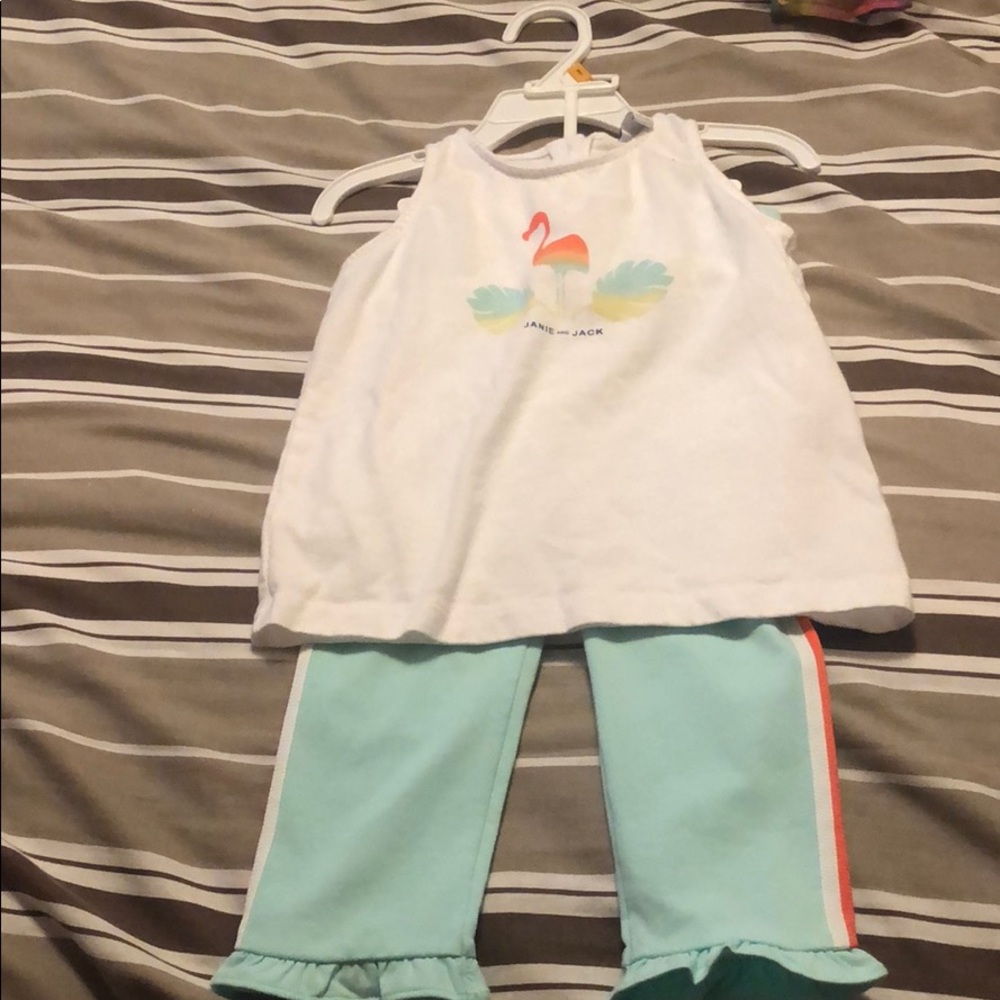 New pants with a top.